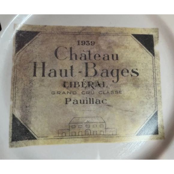 Rosanna Chateau Haut Bages & Lafaurie-Peyraguey 8 Plate Set 7” Italy Gold Rim - Picture 7 of 14